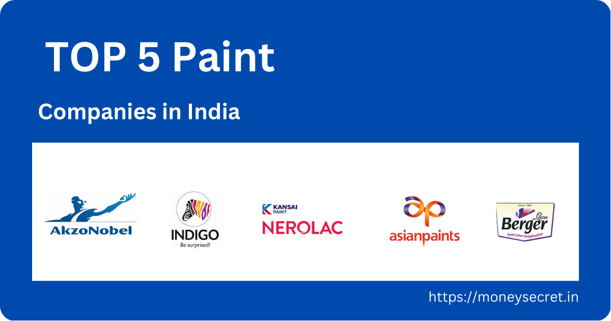 Top 5 Paint Companies in India 2023 moneysecret
